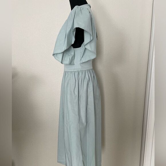 NWT Zara Ruffled Sleeve Dress - Picture 7 of 13